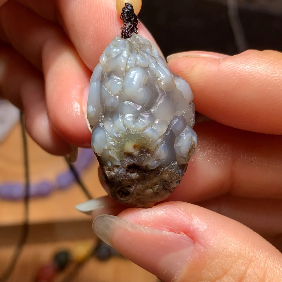 未镶嵌玛瑙/玉髓珠宝半成品