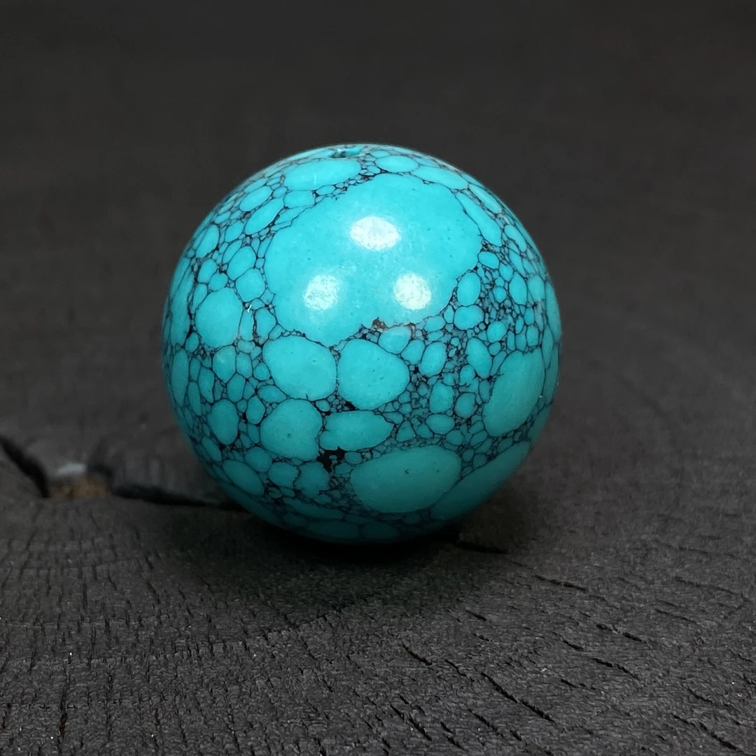 0125百搭DIY蒙松圆珠高瓷高蓝网花25毫米腰珠散珠单颗顶珠配珠