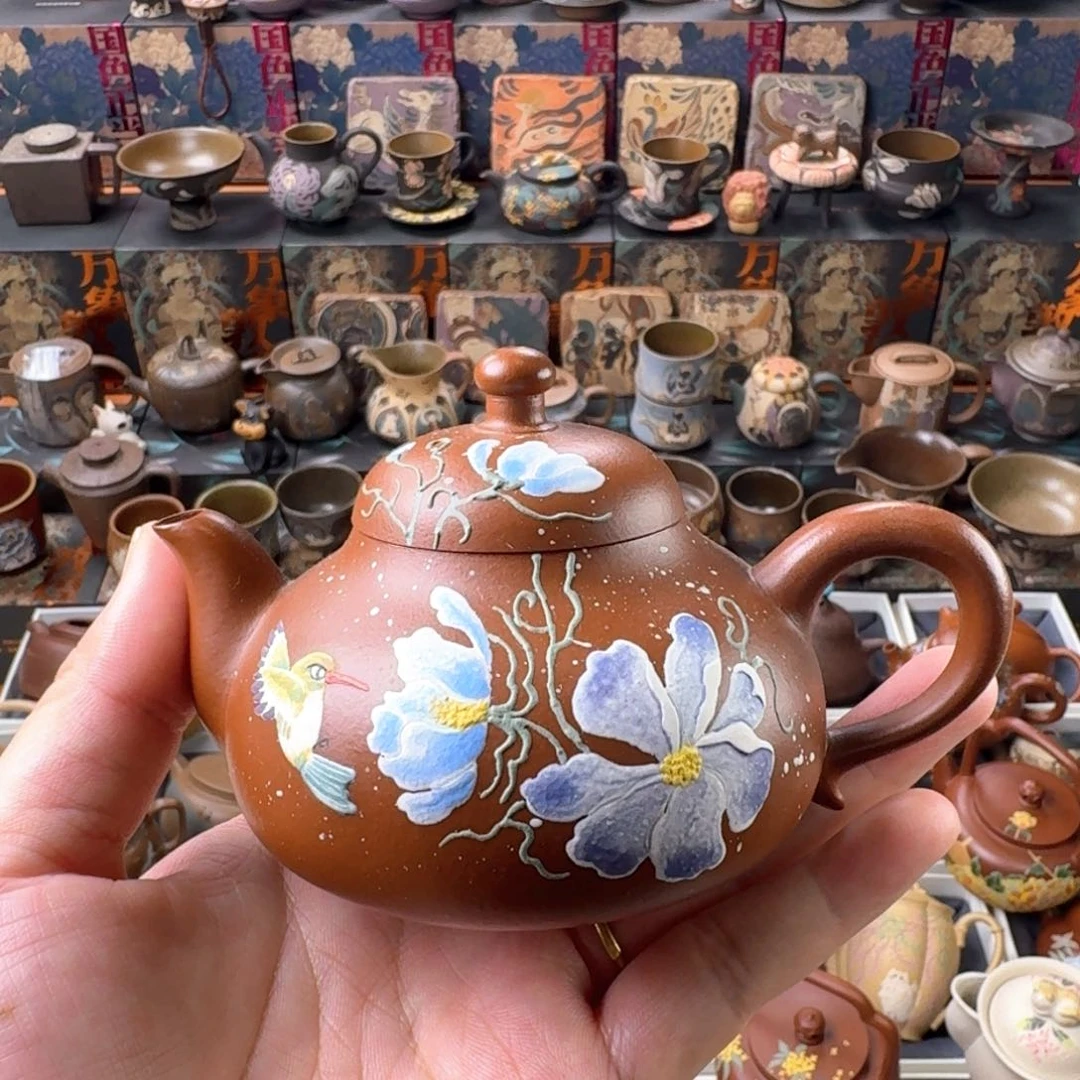 茶壶紫砂150ml原矿精工半手