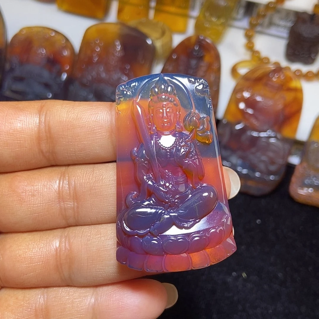 琥珀颈饰未镶嵌缅甸天然琥珀吊坠