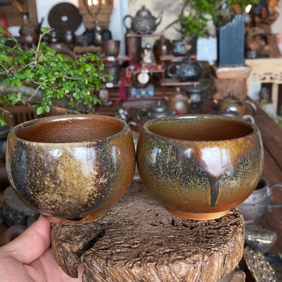 主人杯，建水紫陶，纯柴烧全手工