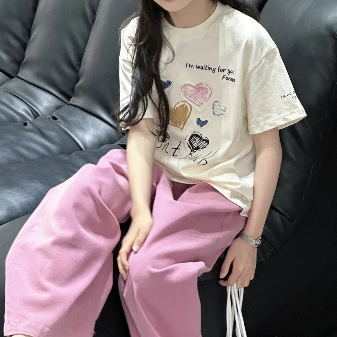 1117儿童爱心刺绣T恤