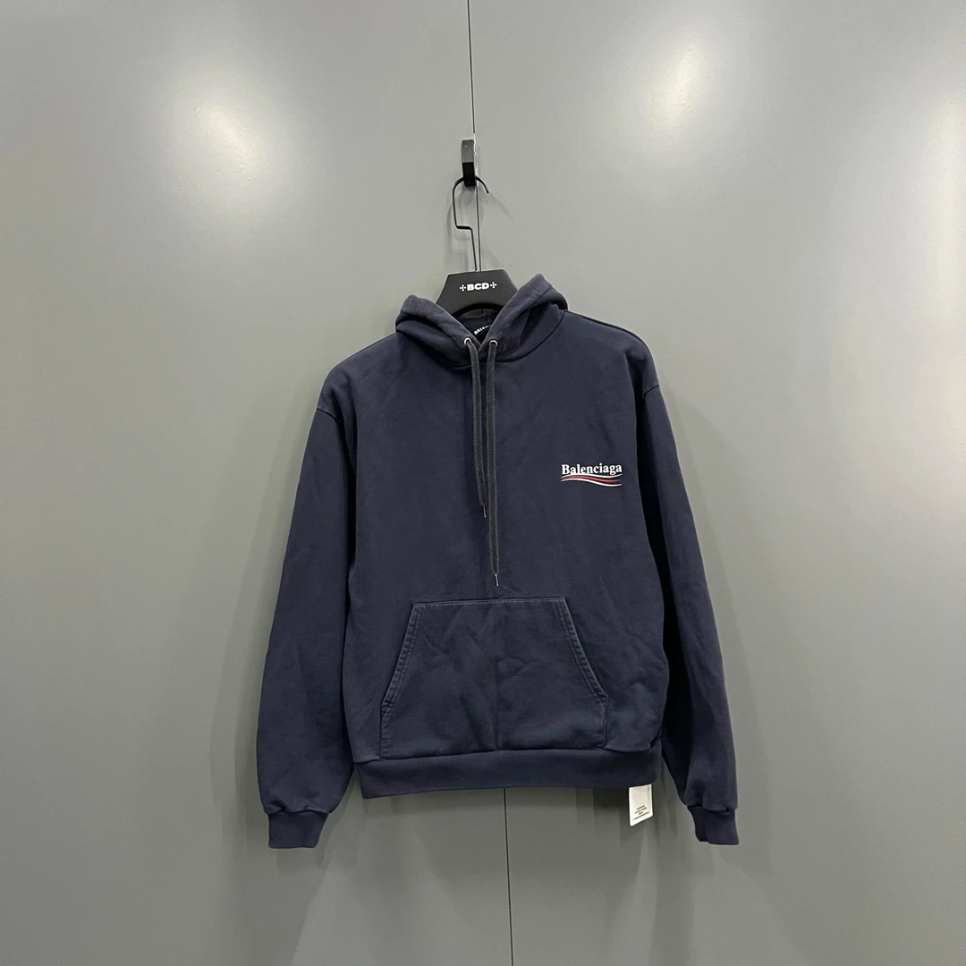 95新 Balenciaga/巴黎世家 a6 可乐帽衫 XS码/ly101584