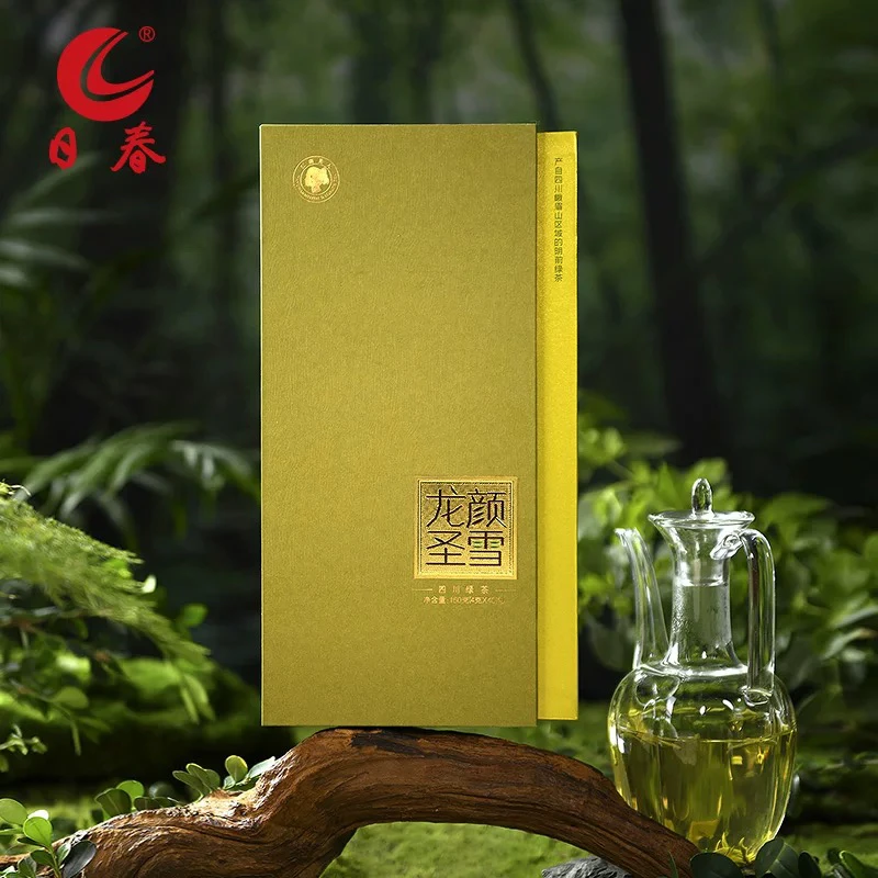 日春茶叶绿茶四川绿茶竹叶形青叶峨眉山绿茶【龙颜圣雪1093】160g