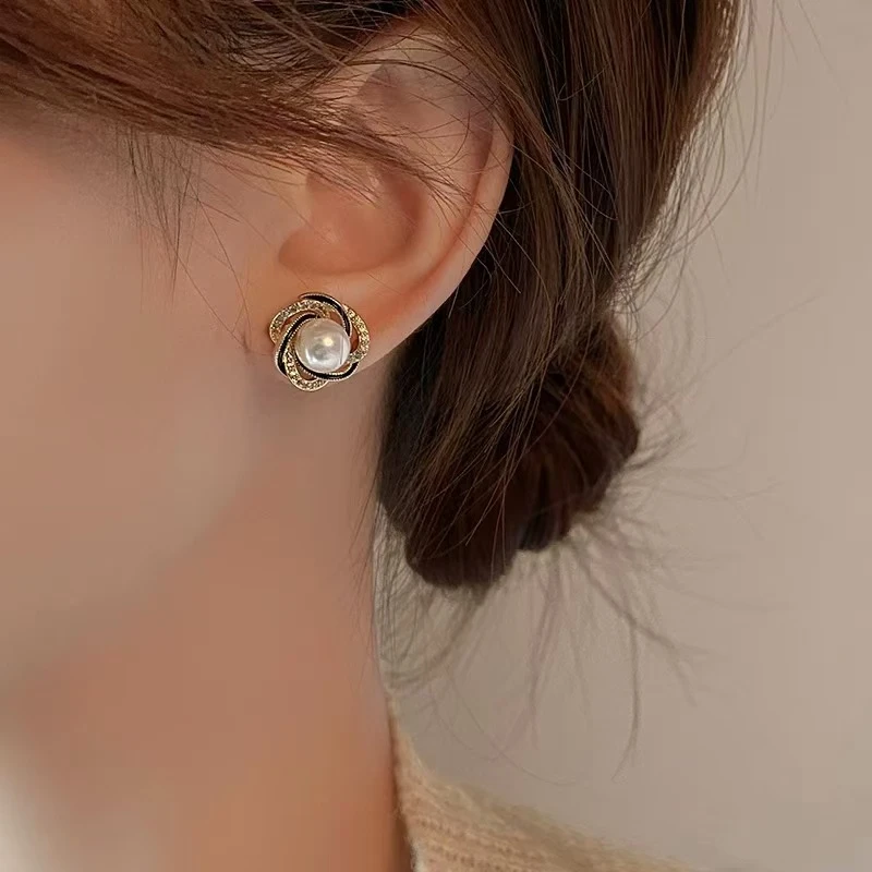 铜合金耳饰 小香风气质轻奢时尚百搭复古法式小众N1804A1