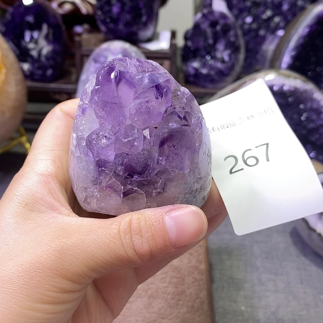 珠宝半成品紫晶未镶嵌