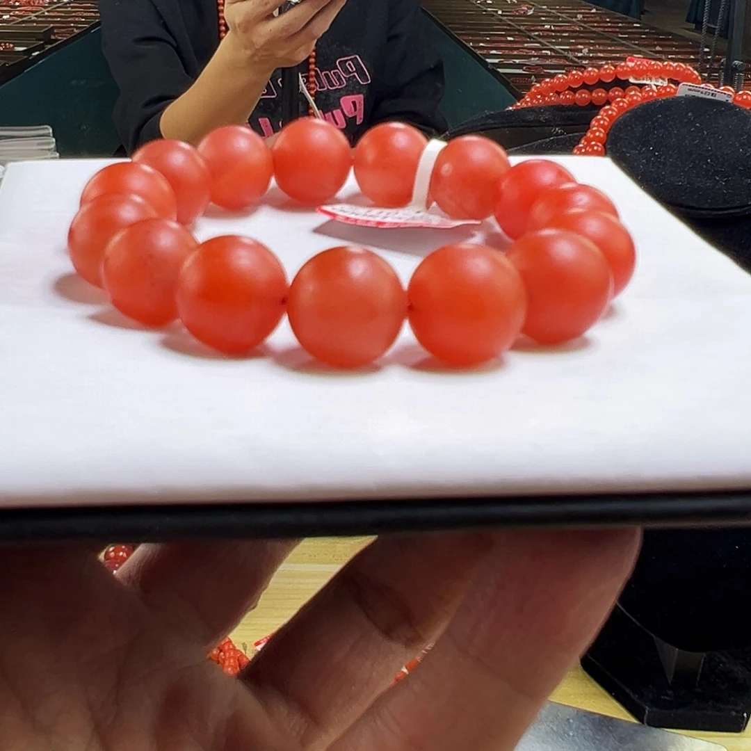 南红玛瑙未镶嵌多样性发一14+mmmmm哑光