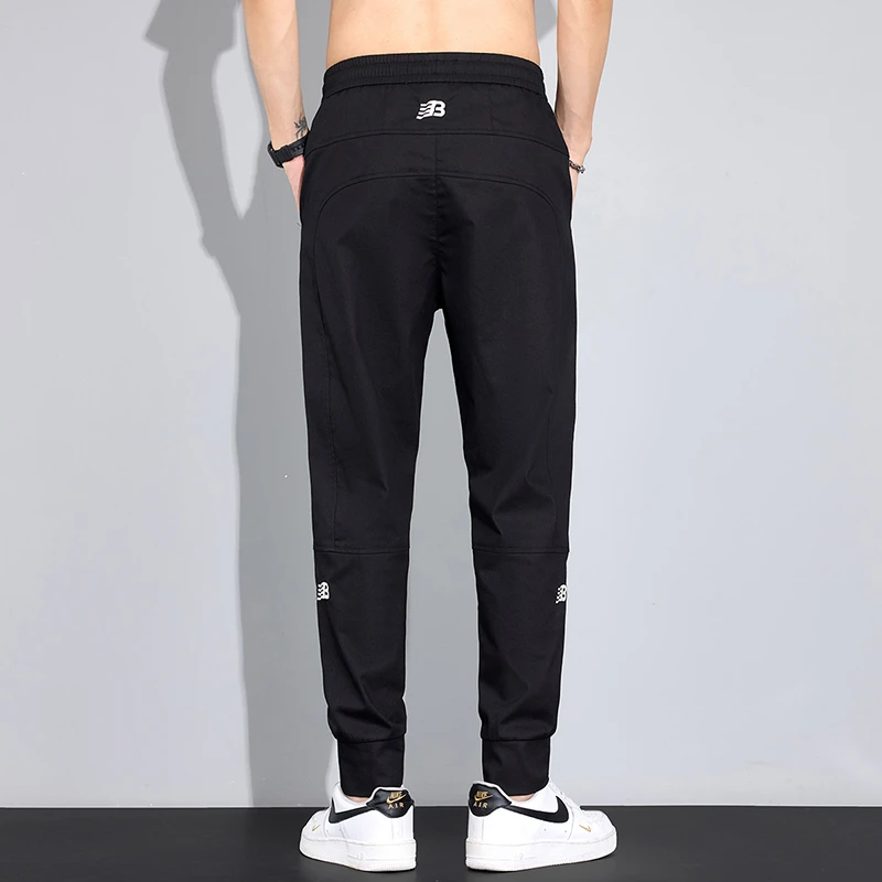 永澜2025春季新款男士休闲裤九分束脚裤潮流时尚百搭裤子弹力韩版