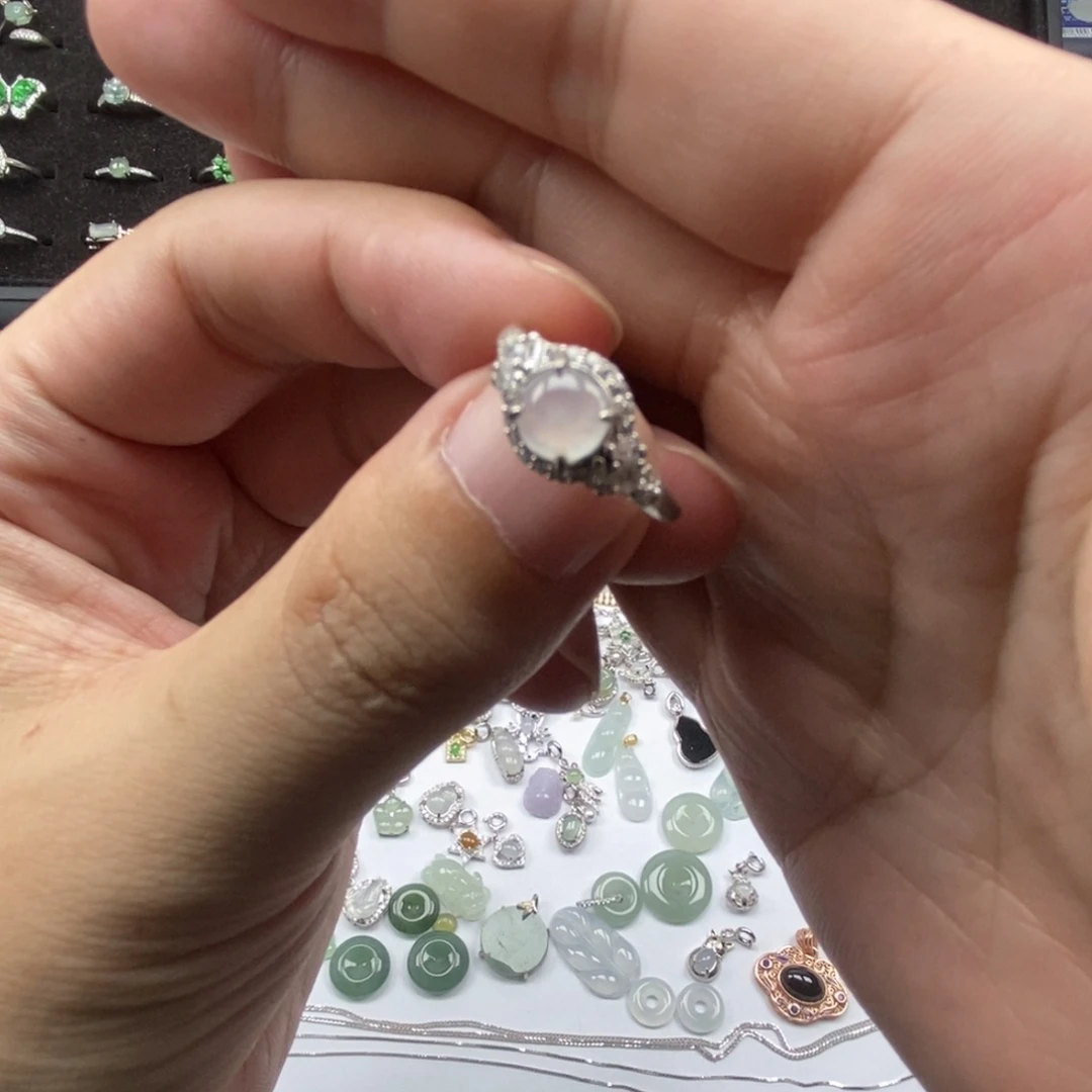 翡翠银S925镶嵌颈饰