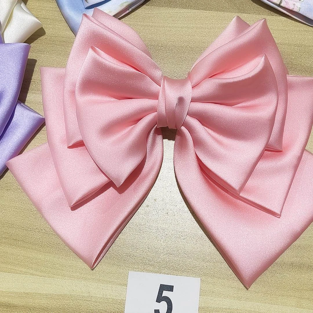 皮质铁合金蝴蝶结发夹