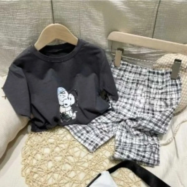 茜空调服七分儿童套装81459