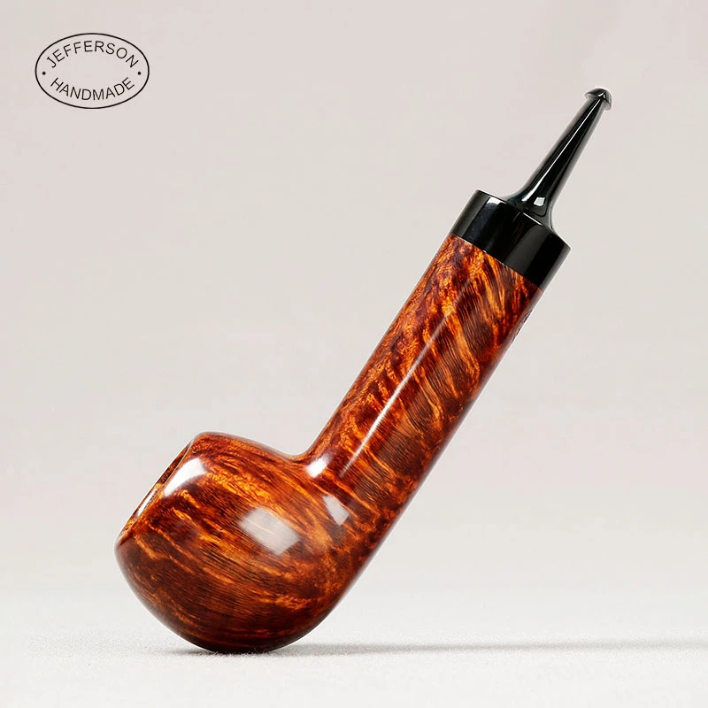 杰弗森 国师卢泳工作室 苹果长腿直斗3毫米 石楠木烟斗