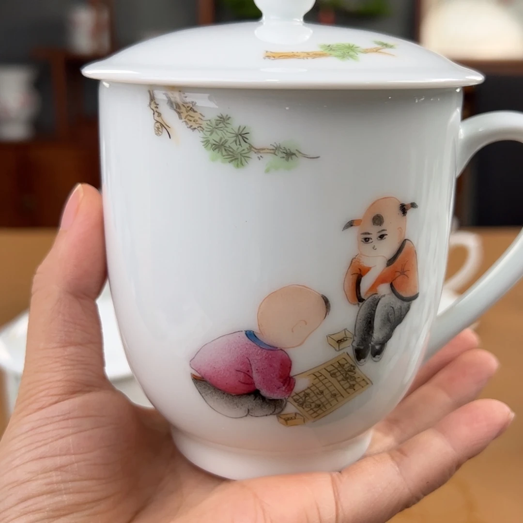 婴戏图办公杯（早期）