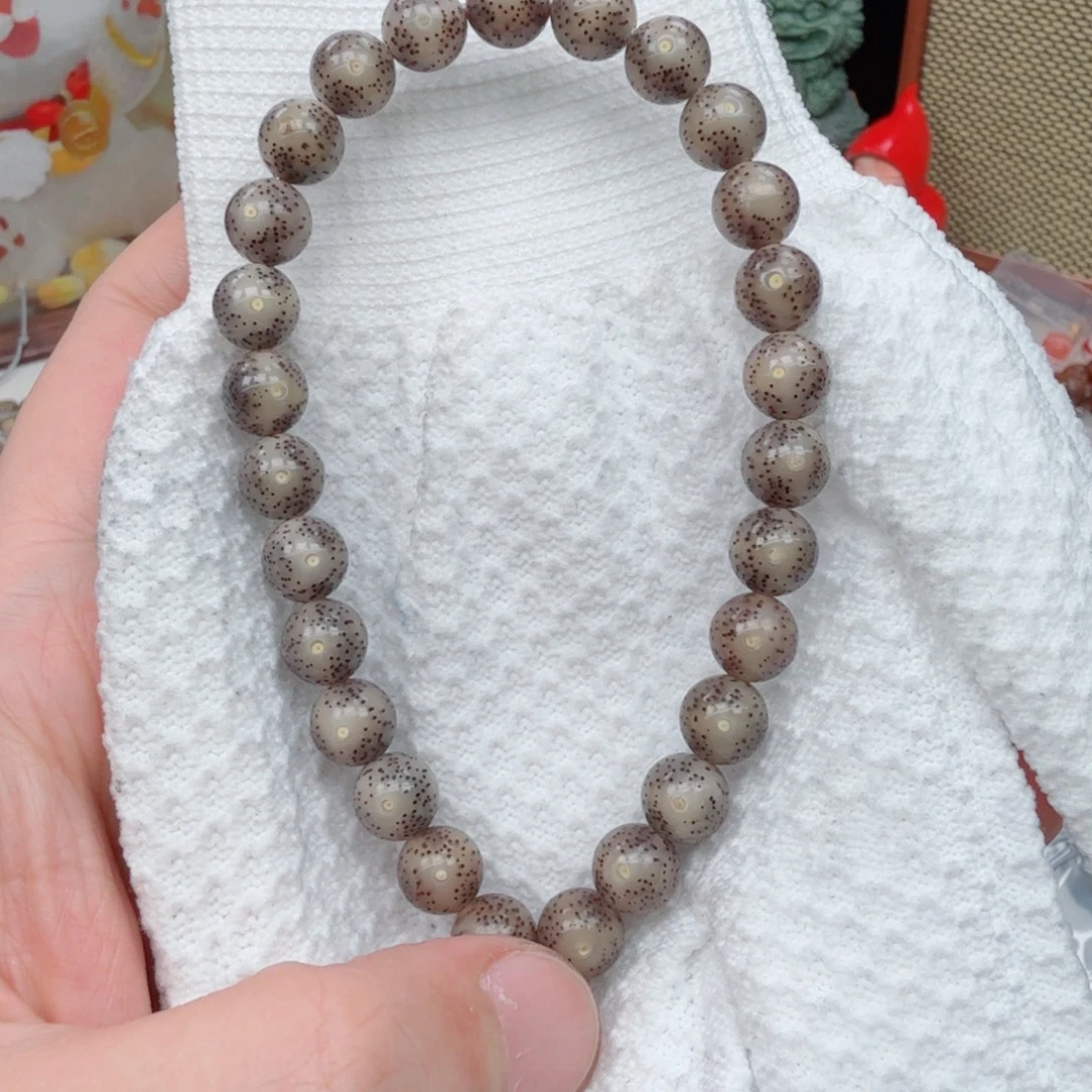 星月菩提手串冰糖玻璃体针尖星9mm