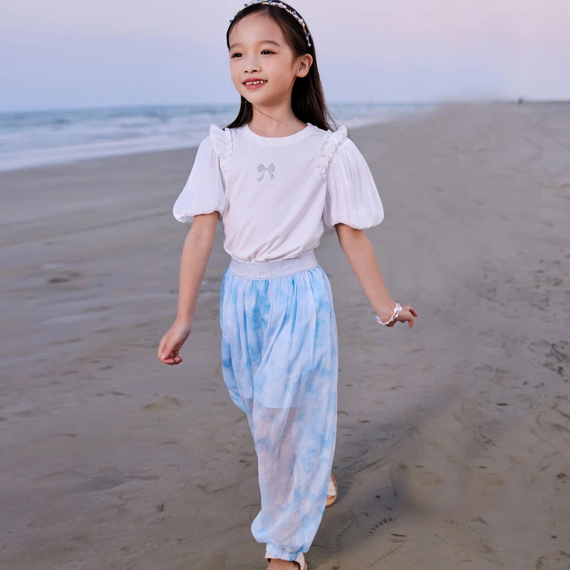 [商场同款]EP雅莹童装春夏舒适民族风图案洋气防蚊裤灯笼裤