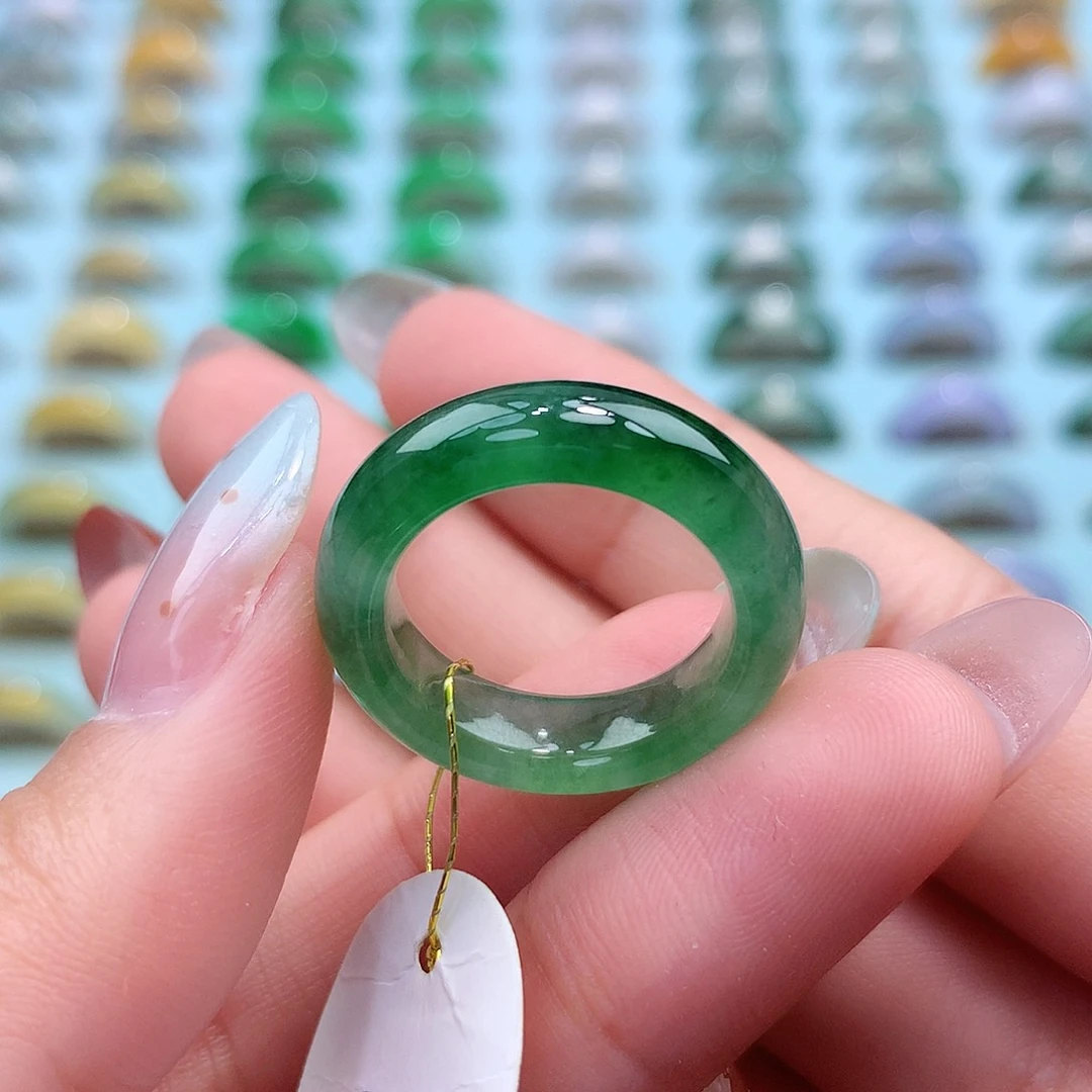 未镶嵌戒指翡翠13圈