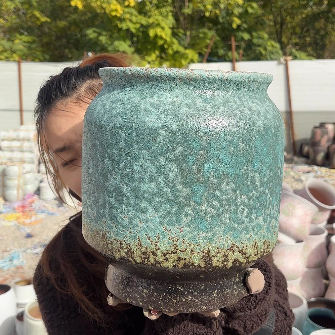 复古直筒蓝泡20*25一个