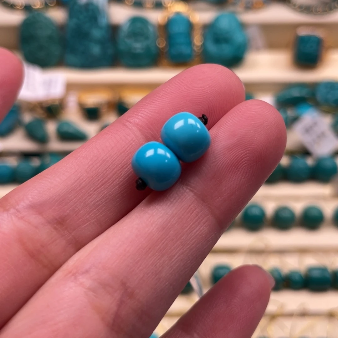 绿松石珠宝奇石未镶嵌福***来