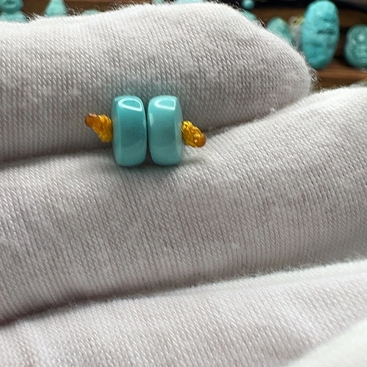 绿松石未镶嵌隔片7.5mm