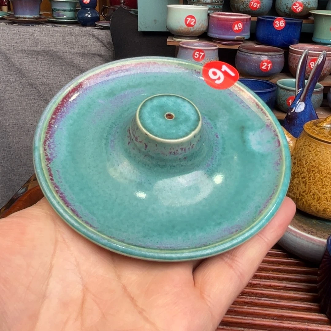 手工制作钧窑茶器