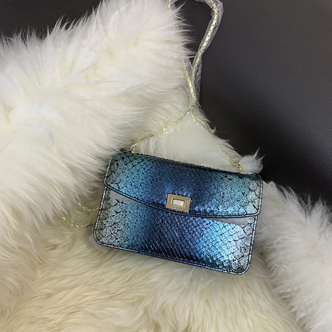 【小包快跑】蟒蛇链条小包 单肩手提女包休闲时尚百搭