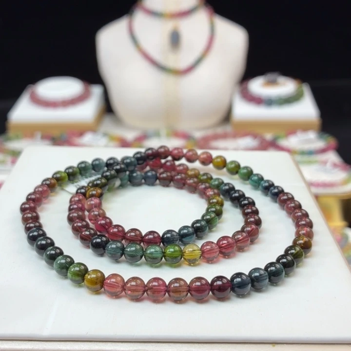 碧玺手链未镶嵌5.6mm±