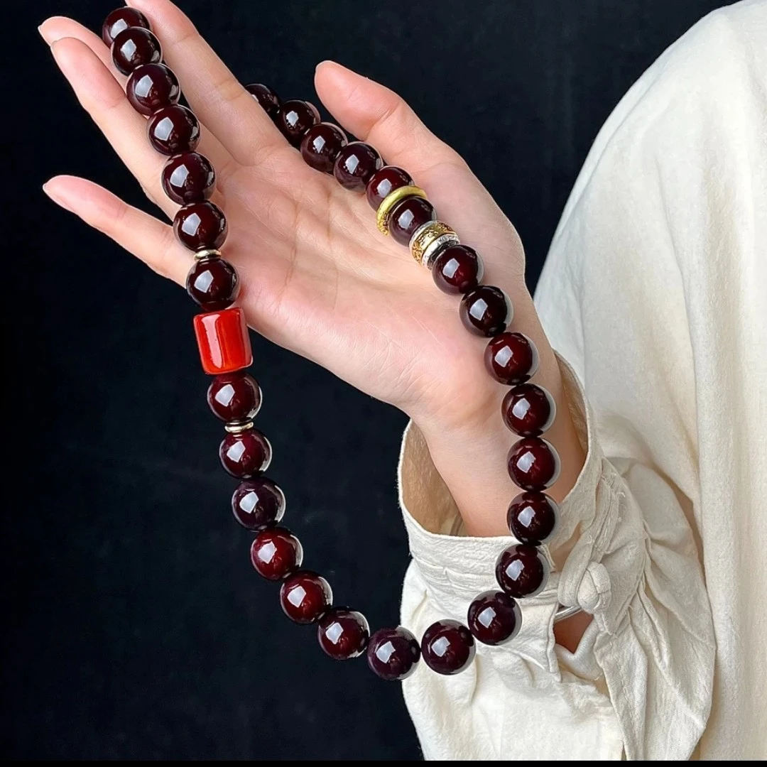 【鸿运当头】大规格溏心料菩提根手串手持手串双圈