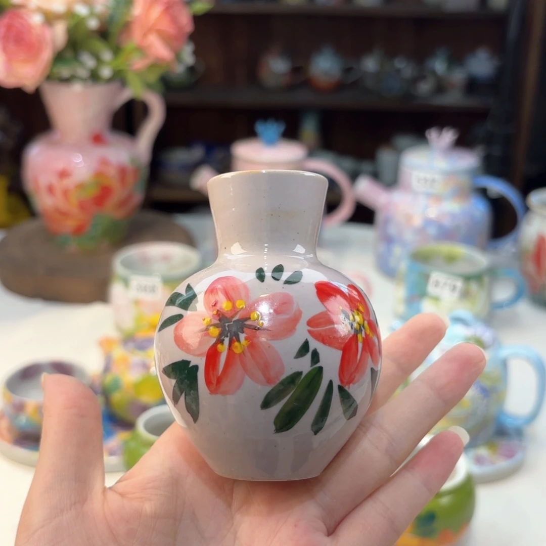 景德镇手绘高温釉下彩陶瓷茶具