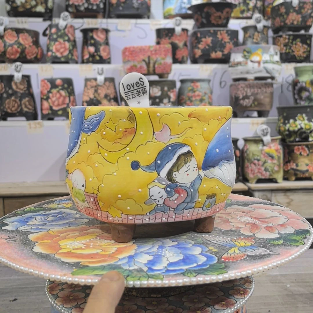 花盆红泥景德镇花盆