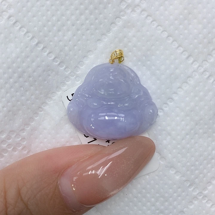 颈饰18K金镶嵌翡翠