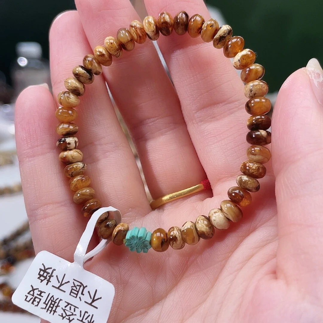 未镶嵌琥珀手链溶洞蜡6