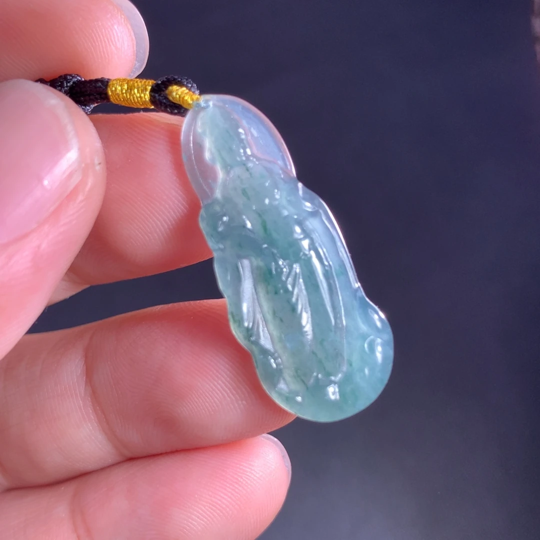 翡翠未镶嵌颈饰天然A货翡翠时尚气质女款吊坠挂坠