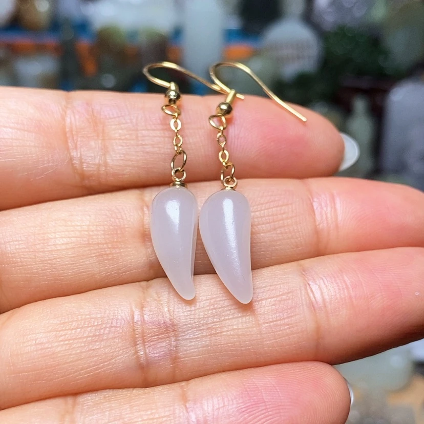 【闪购商品】未镶嵌和田玉耳饰