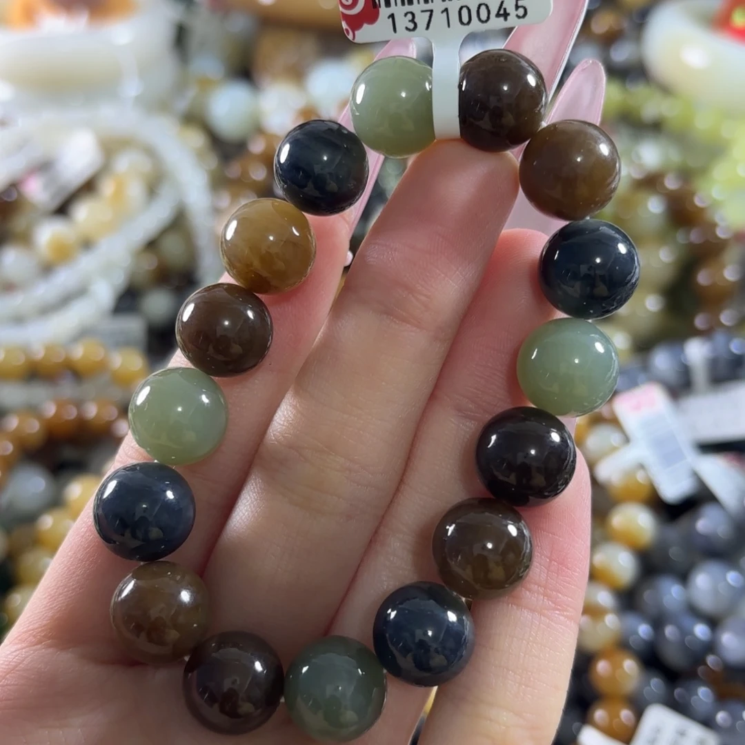 和田玉未镶嵌手链77