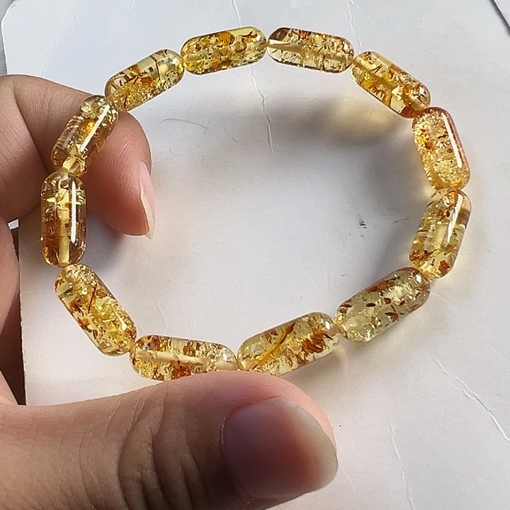 琥珀（花珀）未镶嵌项圈