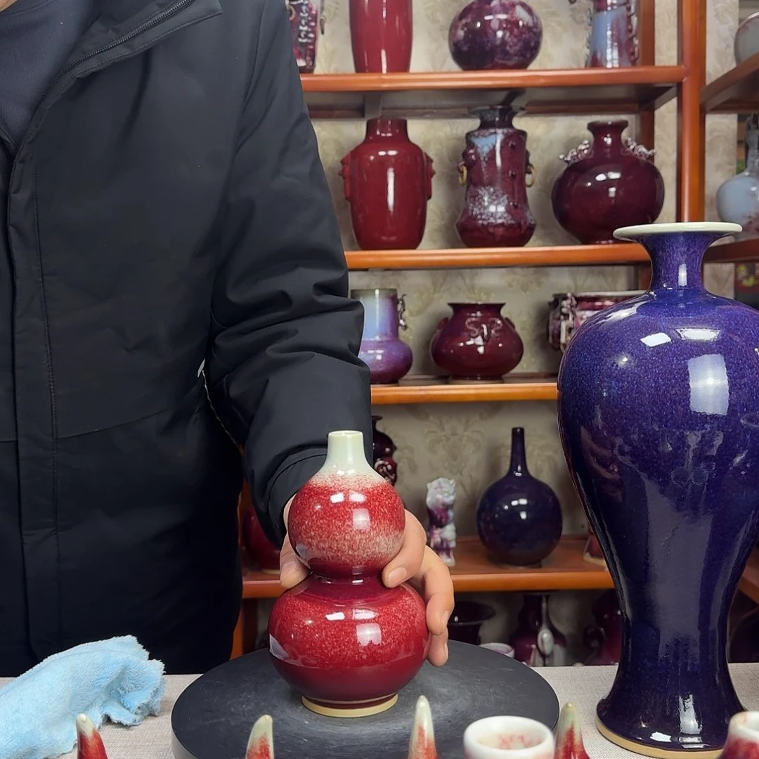 摆件阳***好神垕钧瓷葫芦摆件