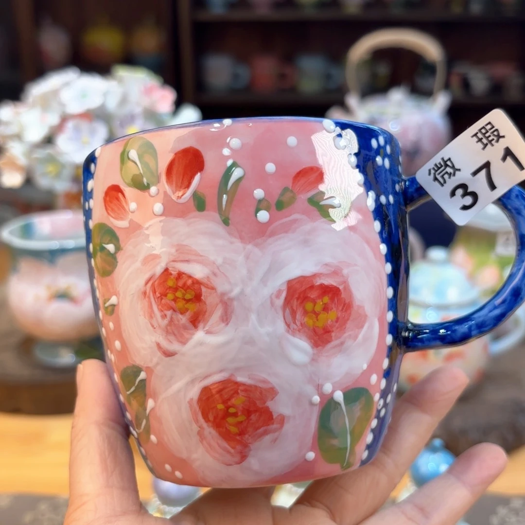 景德镇手绘高温釉下彩陶瓷茶具