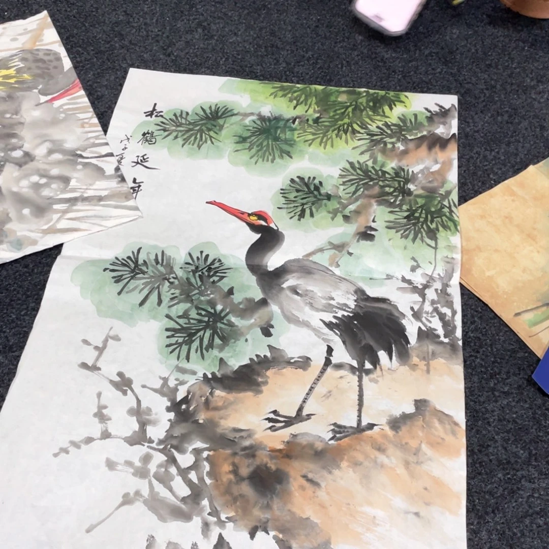 国画国画作品画心一张