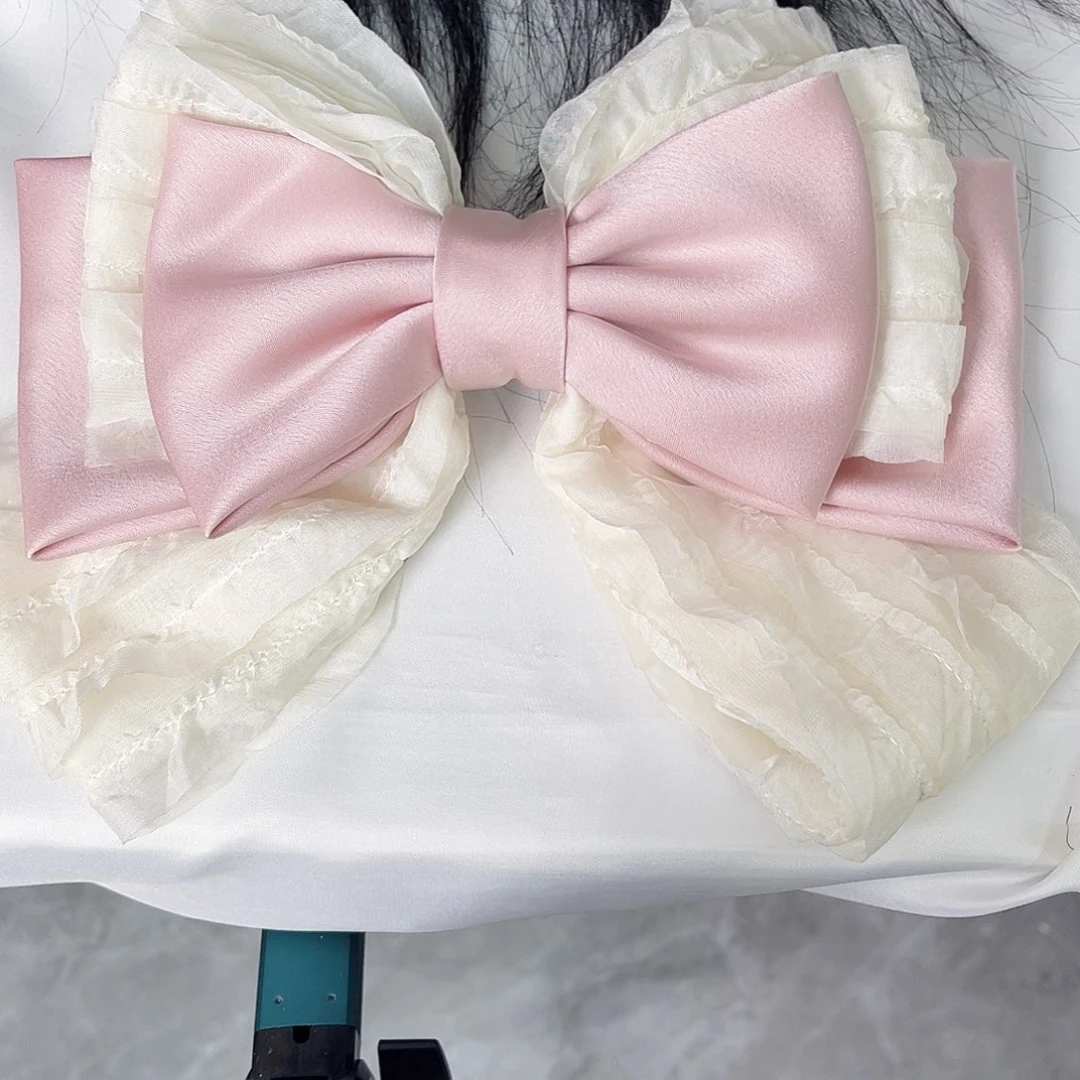 皮质非金属蝴蝶结发夹