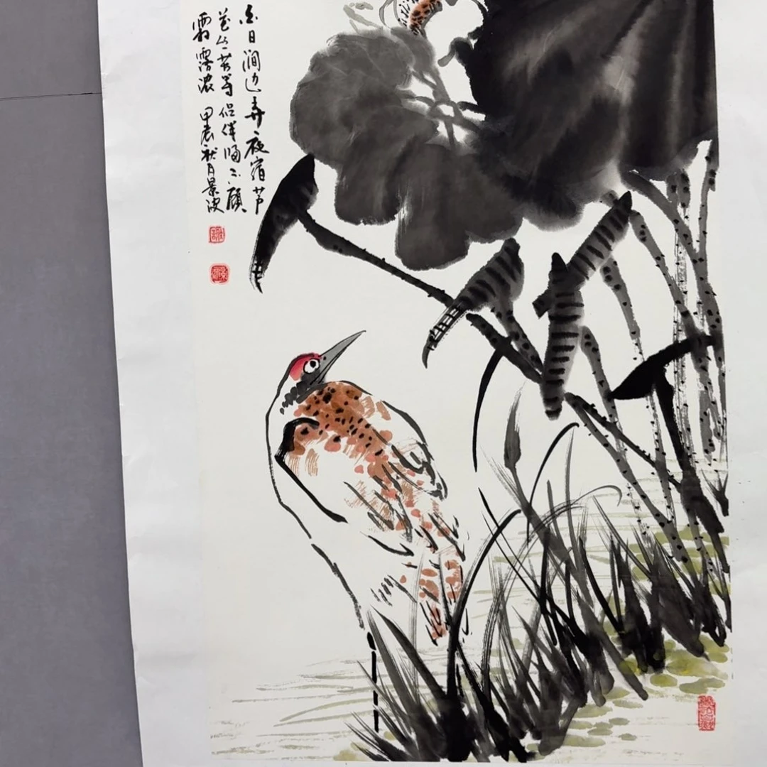国画艺术家真人手绘