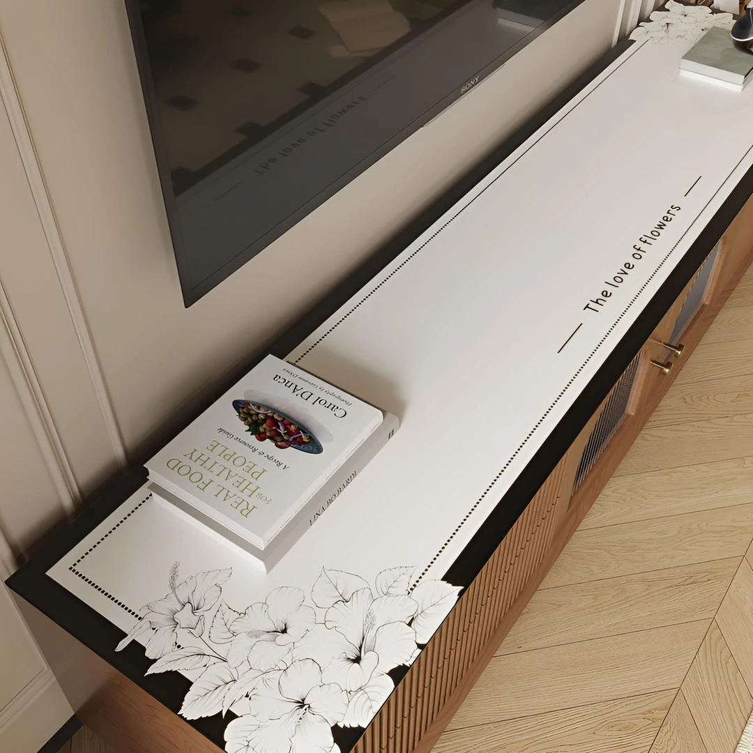 法式轻奢皮革电视柜茶几垫保护垫防滑免洗防水桌布餐边柜鞋柜垫子