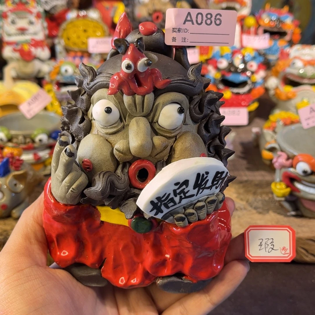 泥塑纯手工茶宠摆件