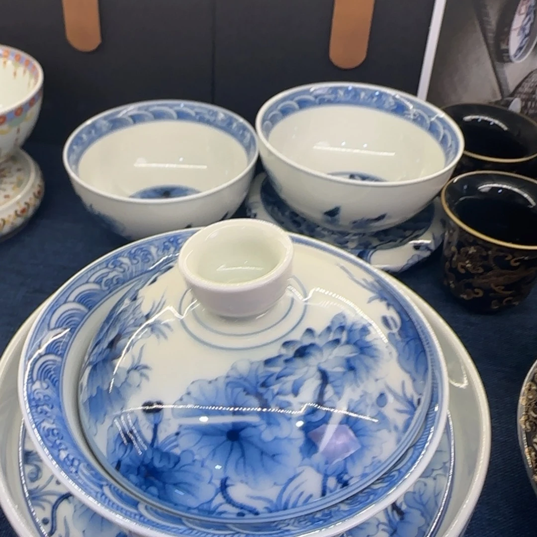 陶景德陶瓷盖碗茶具