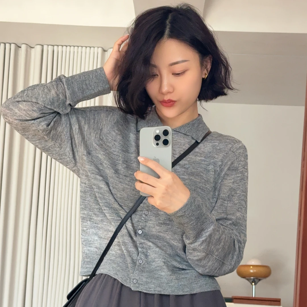 XIYE&W【波浪】翻领上衣