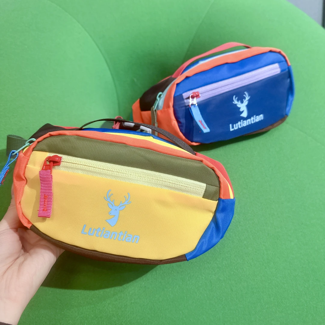 新款撞色时尚休闲百搭腰包女