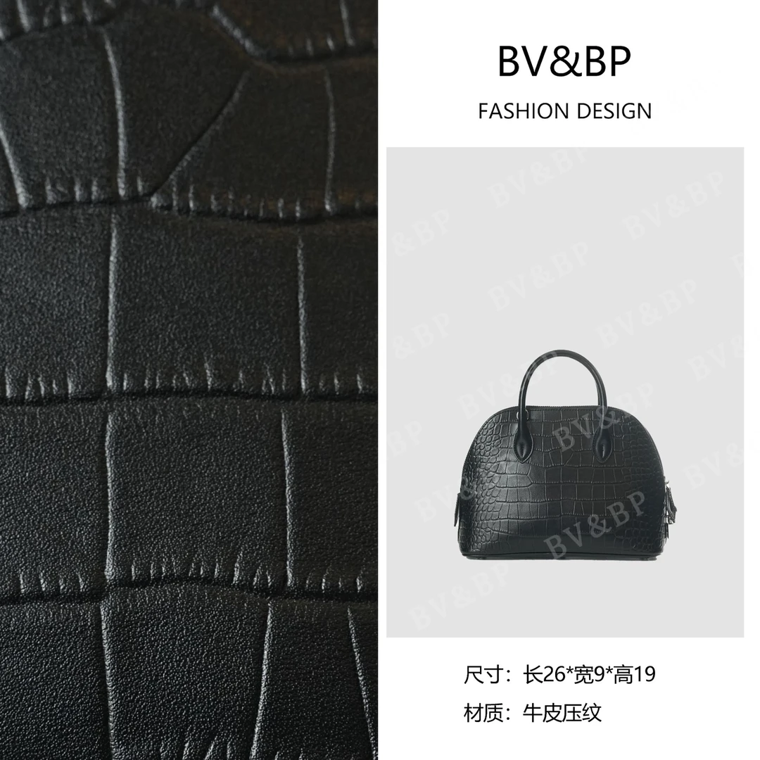 BV&BP· 原创设计 真皮高定手提单肩包 BV8652-黑色