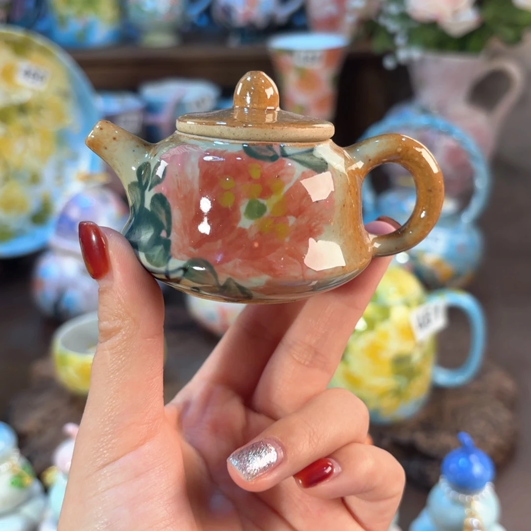 景德镇手绘高温釉下彩陶瓷茶具