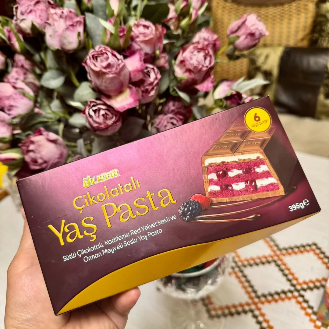 网红巧克力土耳其进口UlkerYas pasta红丝绒蛋糕巧克力395g包邮