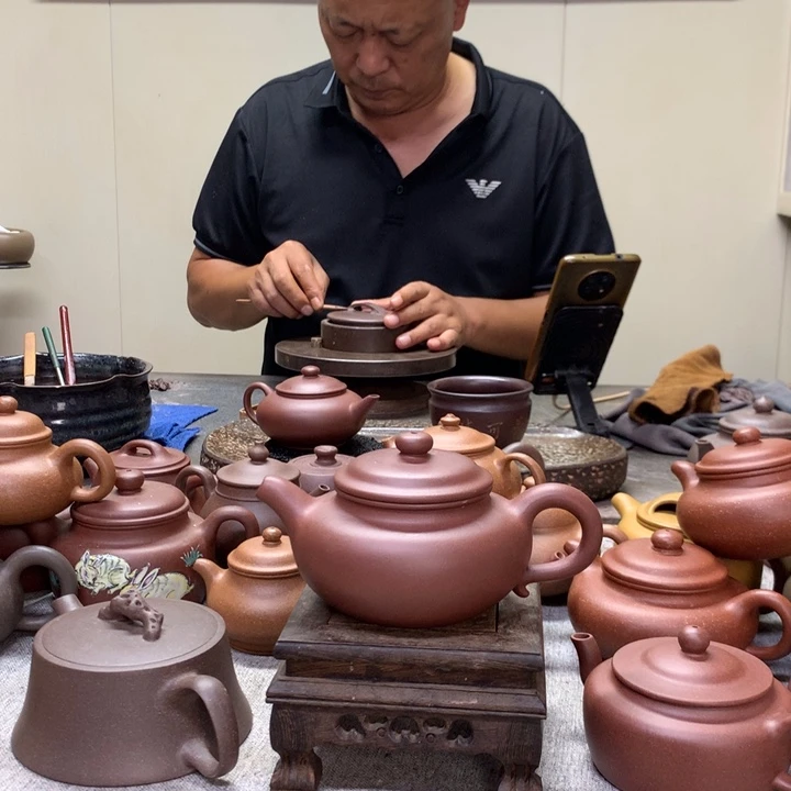 茶壶紫泥仿古260 C半手工制作