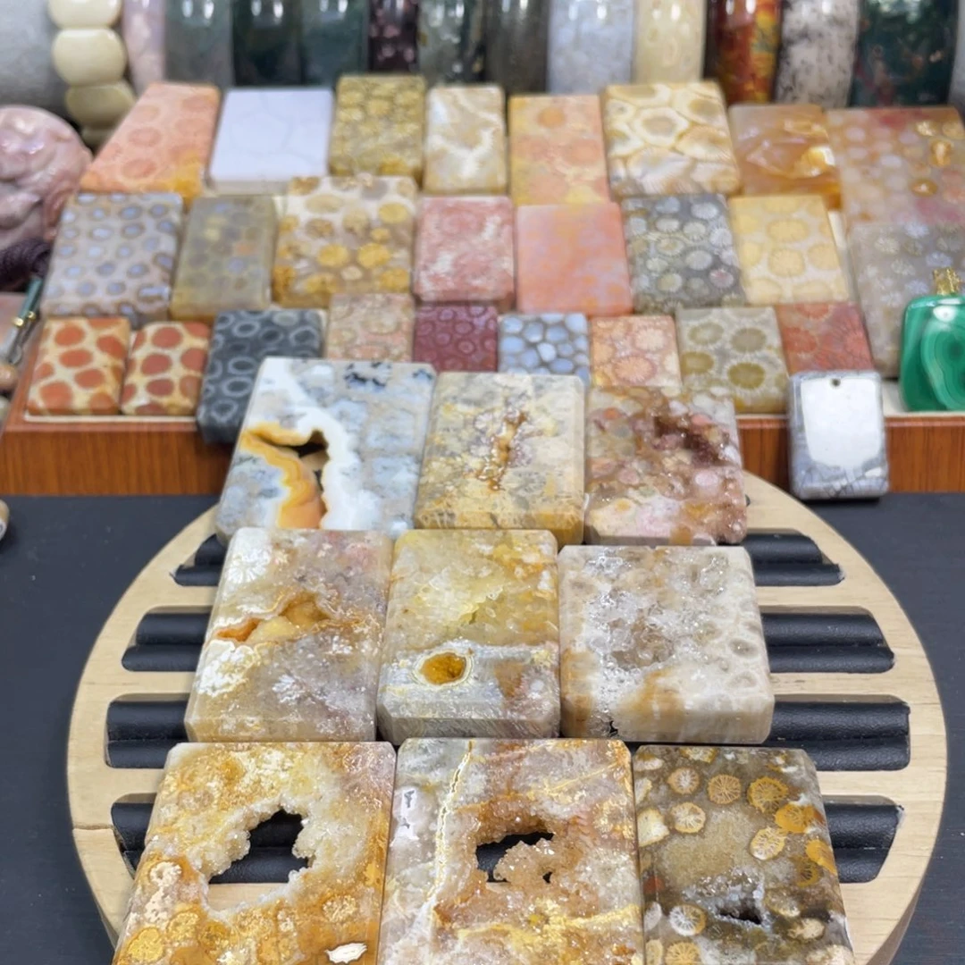 硅化玉未镶嵌颈饰爆晶系列可单扣